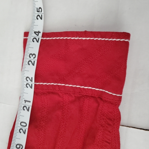 Ariat Diana Top Women XXLarge Red Pearl Snap Button Embroidered Western Cowgirl - Picture 12 of 13